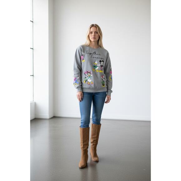 Disney Tops - Disney Mickey Friends Together Forever Sweatshirt Medium Cute